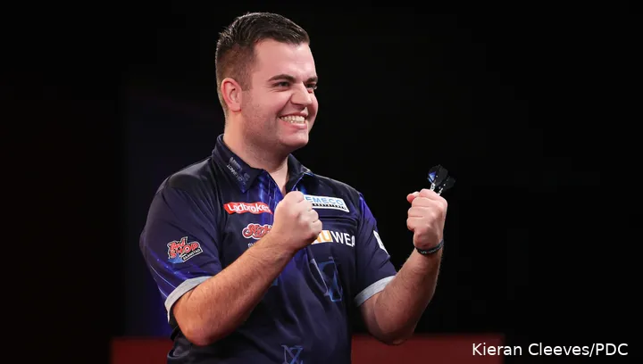 Niels Zonneveld heeft voor het tweede jaar op rij de laatste zestien weten te bereiken op de Players Championship Finals