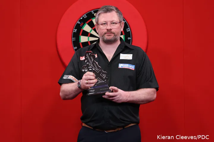 James Wade was vorig weekend nog verliezend finalist op het UK Open