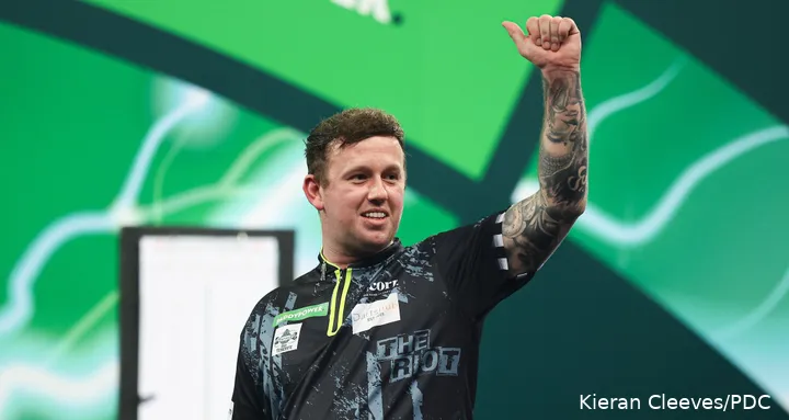 Callan Rydz bereikte de kwartfinales op het afgelopen WK Darts
