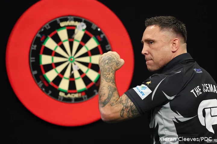 Gerwyn Price neemt het in de kwartfinales op tegen Daryl Gurney