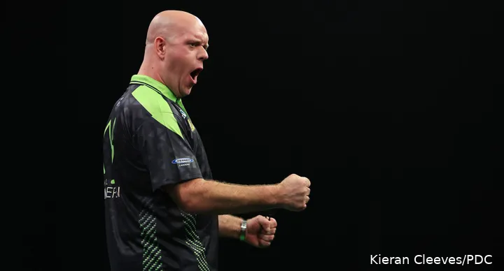 Michael van Gerwen in actie