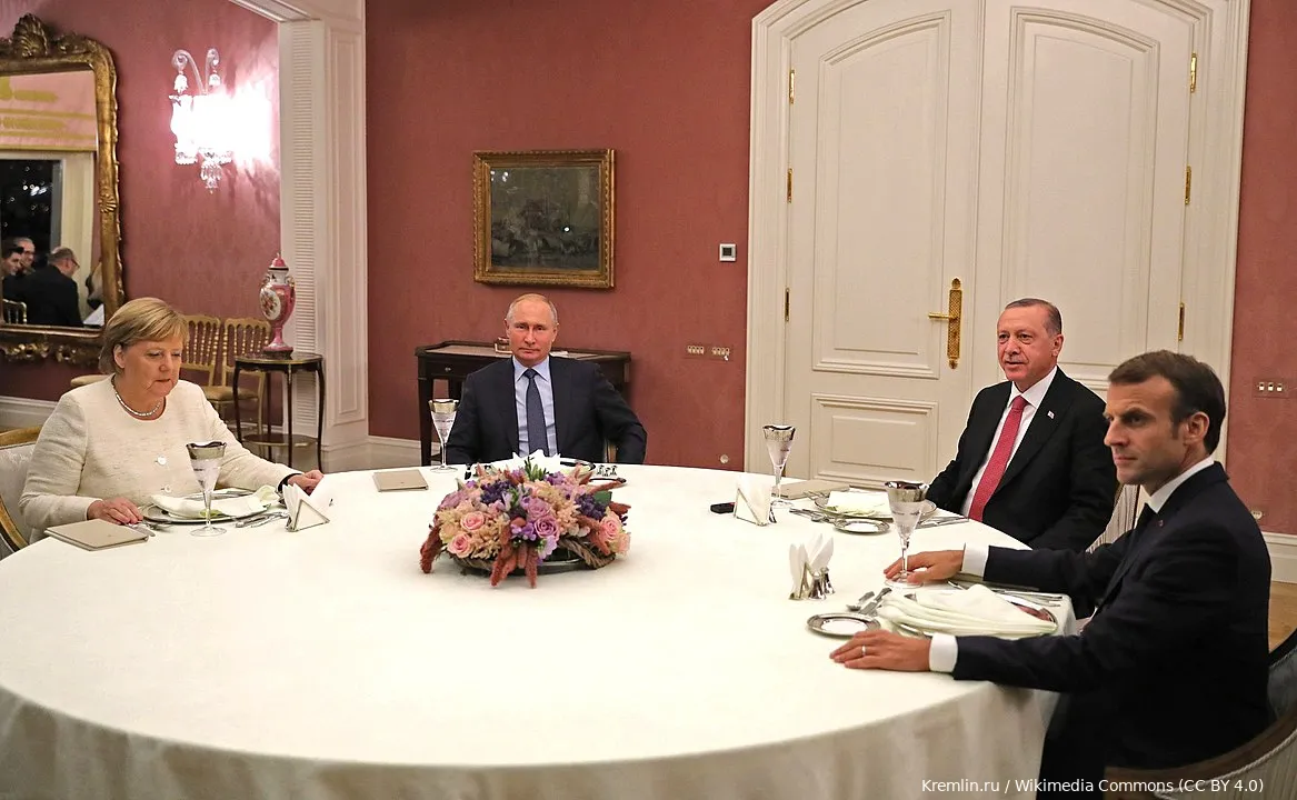 1167px Meeting between the leaders of Russia Turkey Germany and France