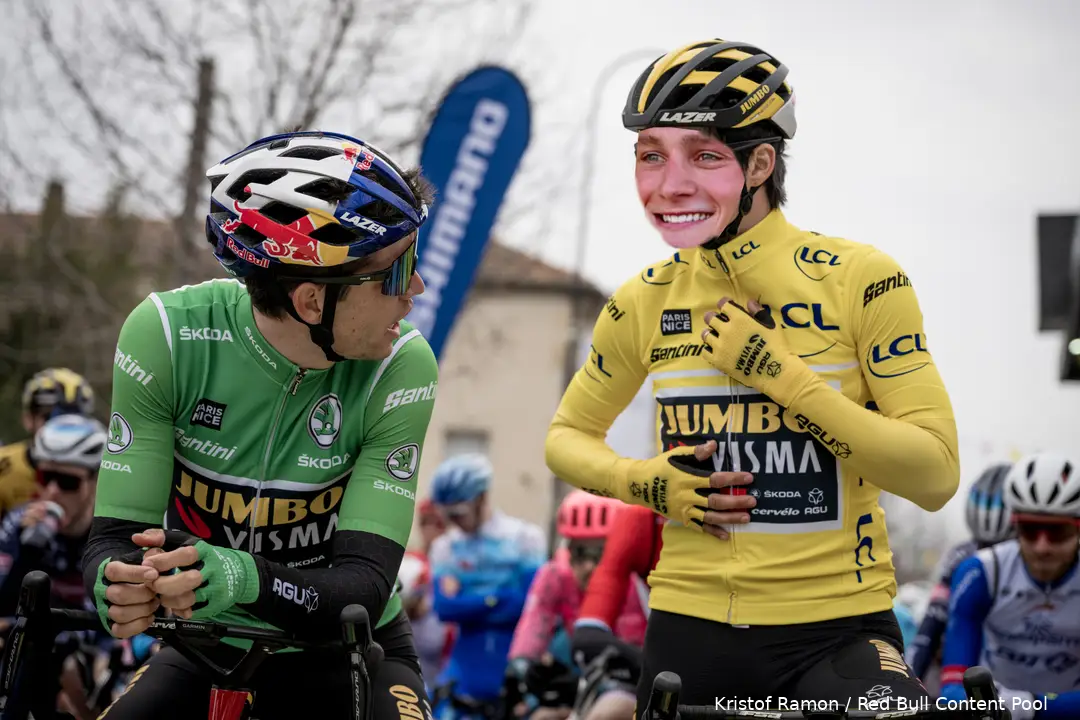Wout van Aert and Mathieu van der Poel in 2023