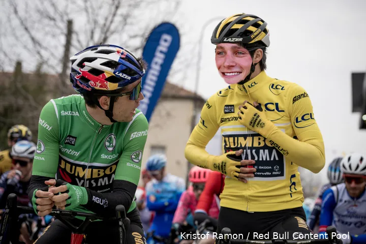 Wout van Aert and Mathieu van der Poel in 2023