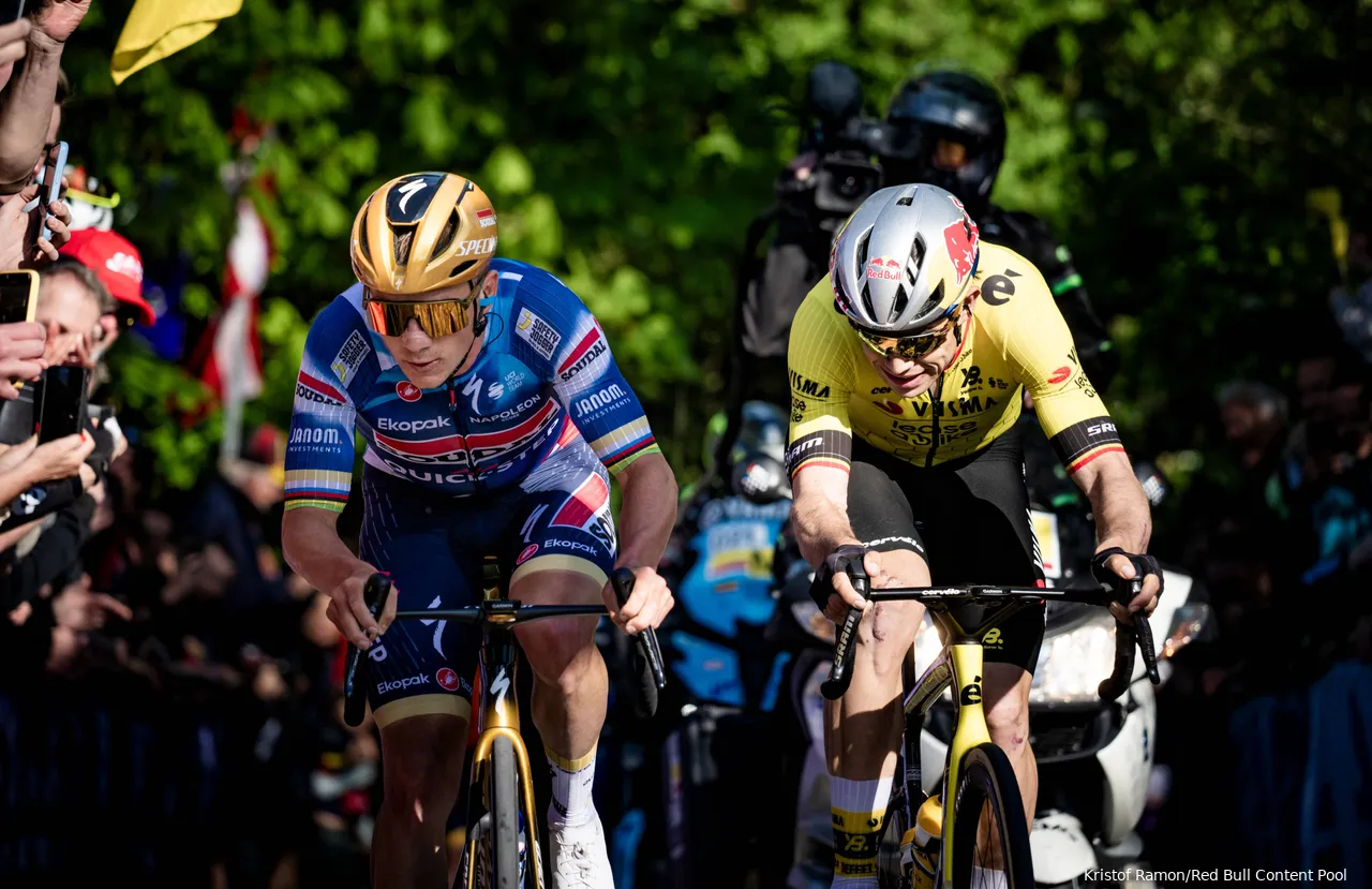 Evenepoel showed his power on the cobblestones in the Brabantse Pijl