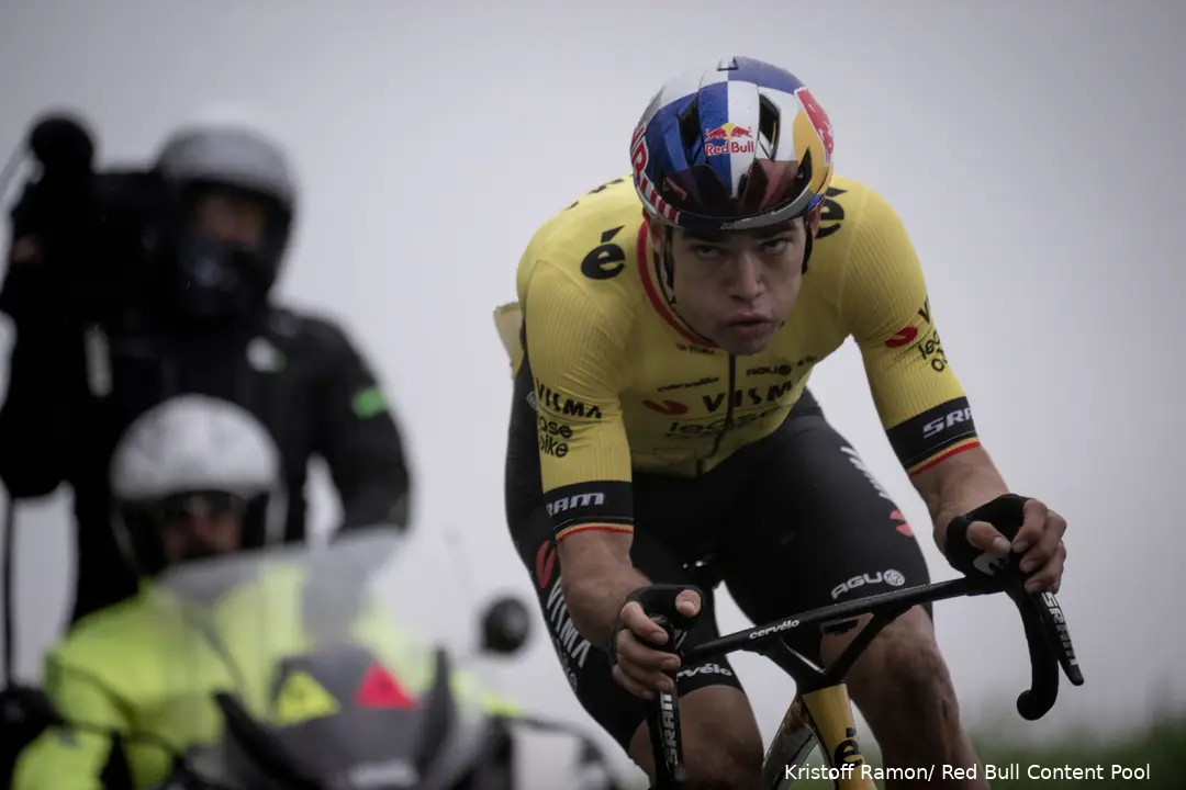 Wout van Aert in Aktion.