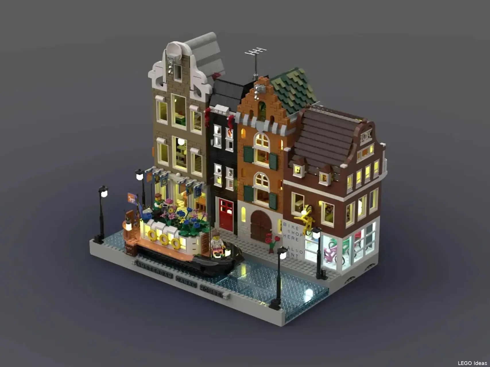 LEGO Ideas Amsterdam Canal Houses