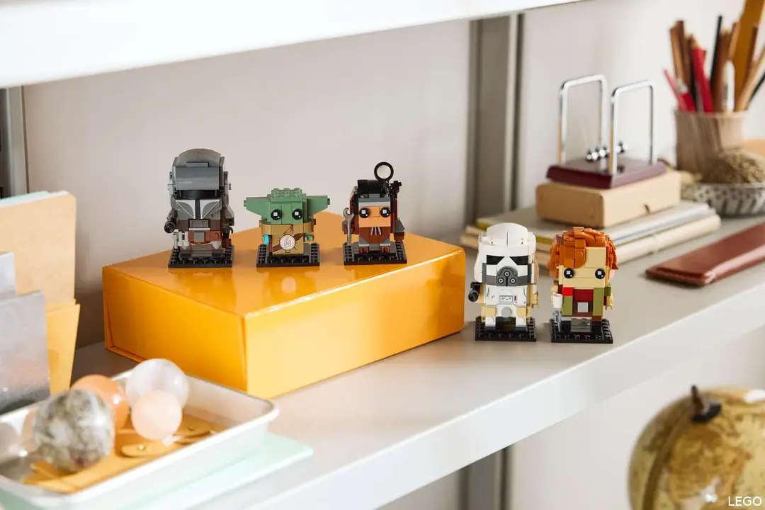 LEGO Brickheadz the mandalorian en grogu