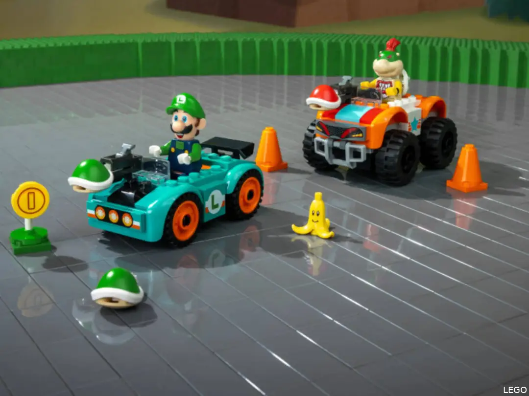 LEGO Super Mario 72056 Mario Kart – Luigi en Bowser Jr.'s race