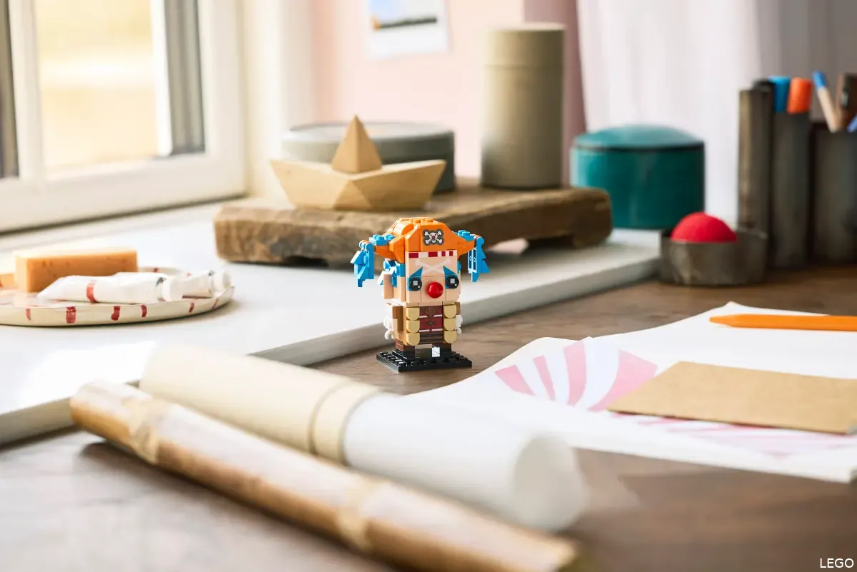 lego one piece buggy the clown brickheadz
