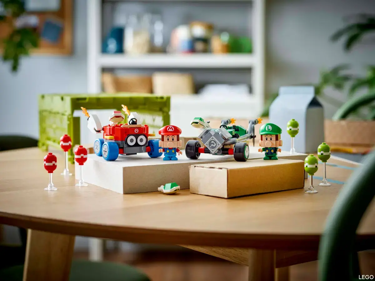 lego mario kart baby mario baby luigi