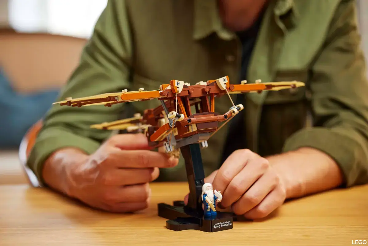 lego leonardo da vinci vliegmachine