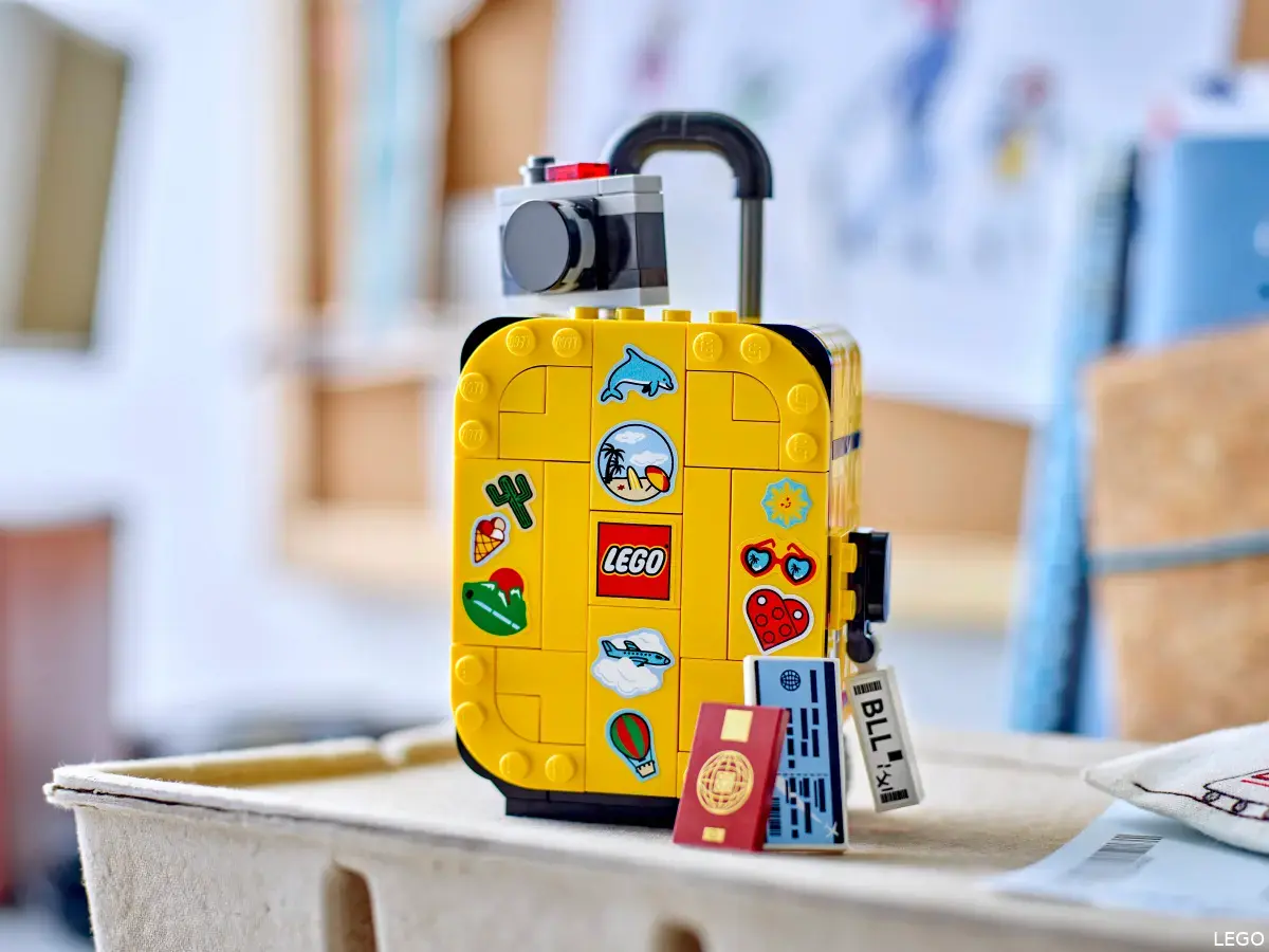 lego gele koffer