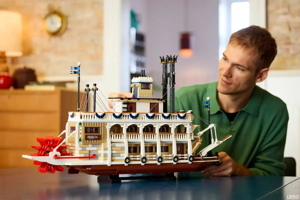 lego ideas stoomboot river steamboat