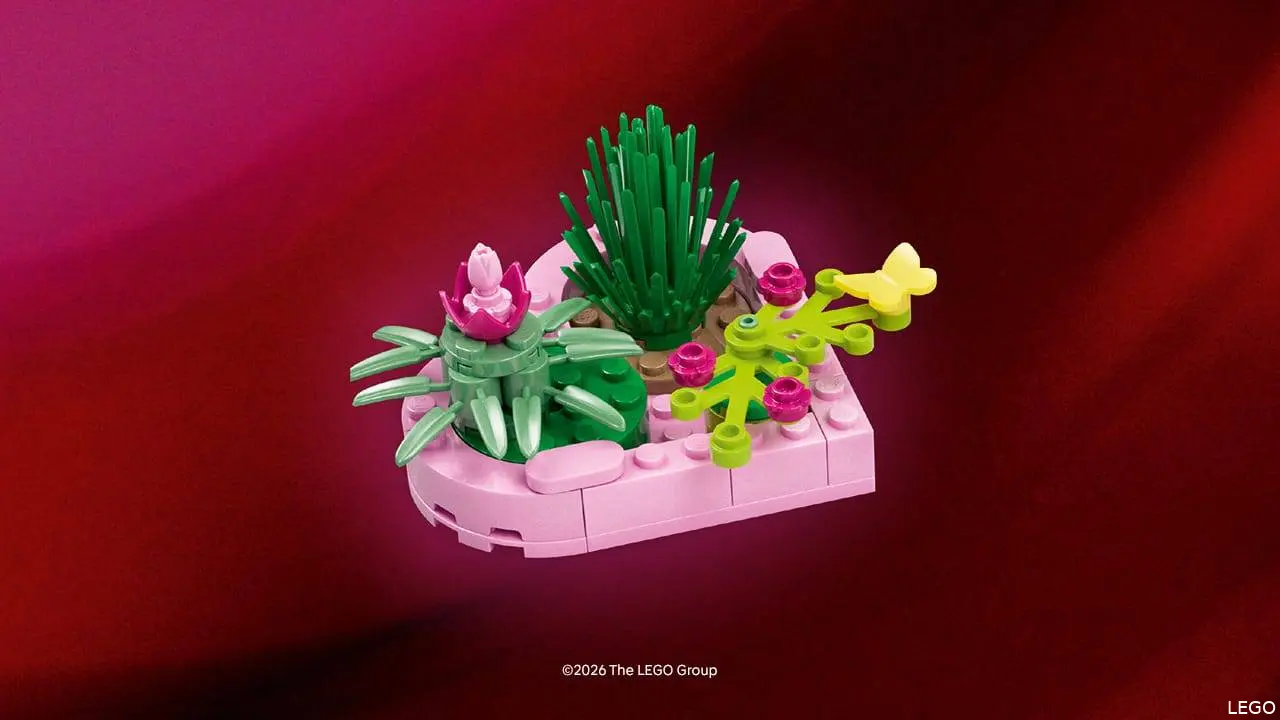 LEGO bloemenhart
