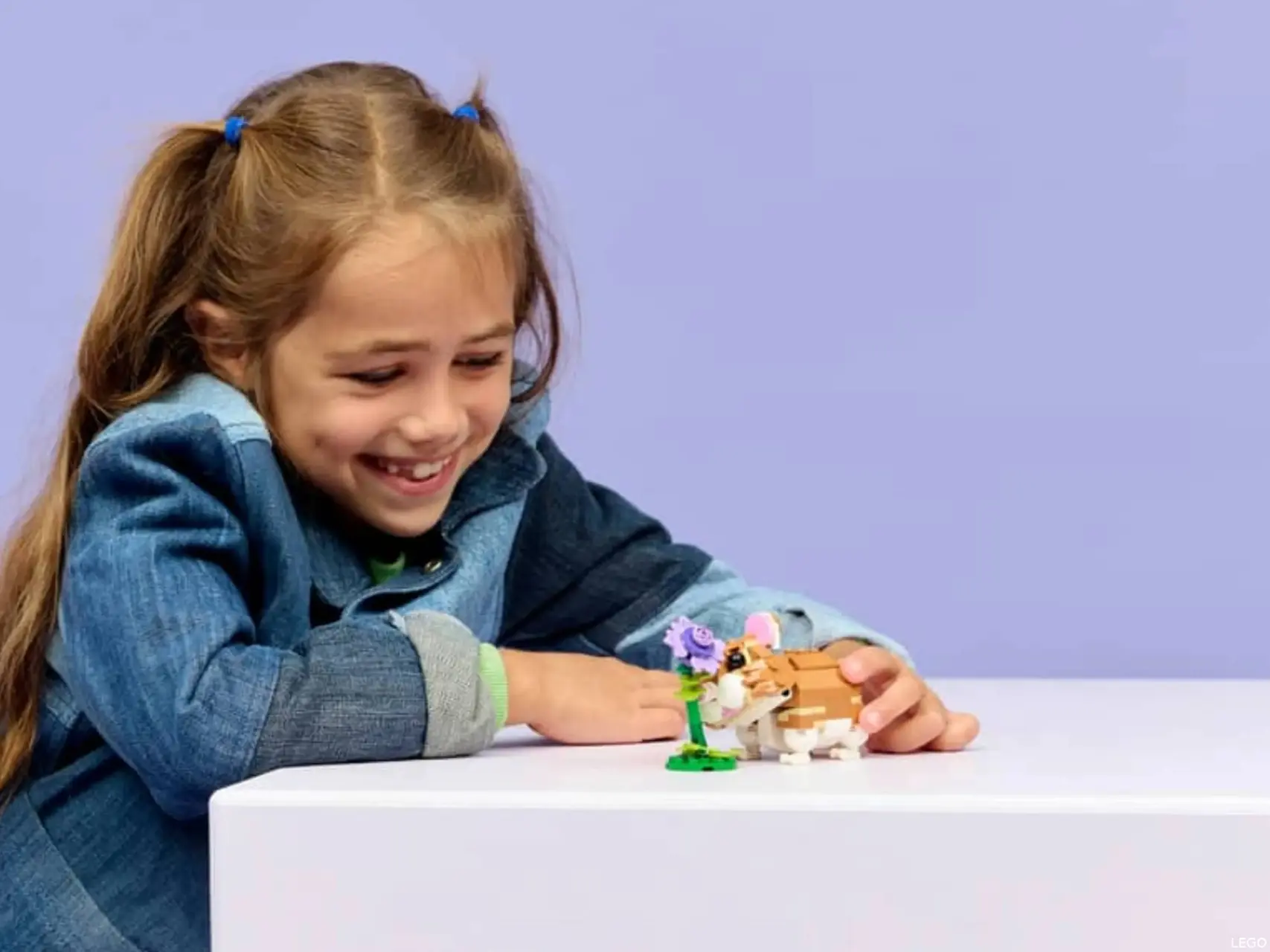 LEGO Creator 3 in 1 Schattige hamster met bloem