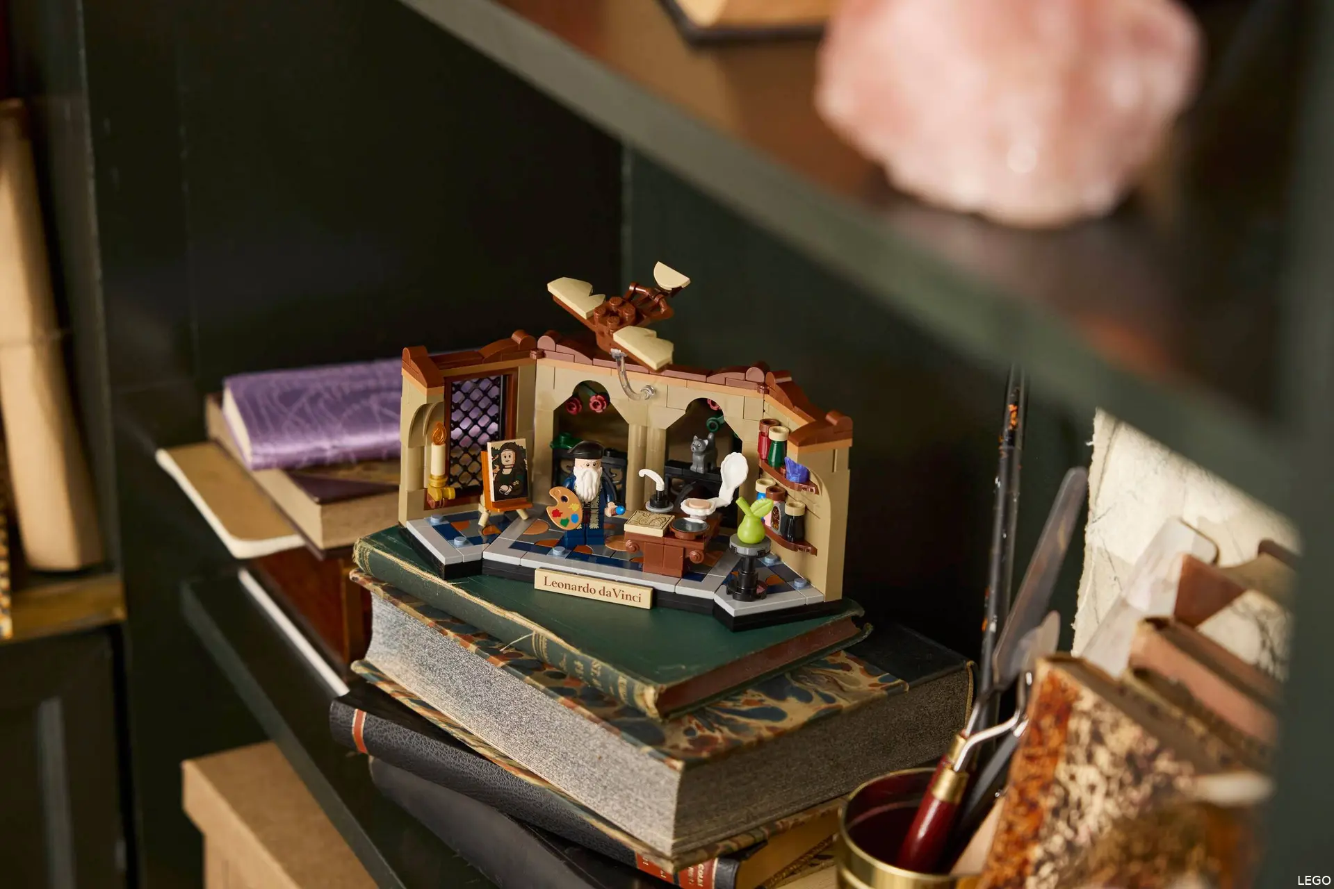 lego eerbetoon aan leonardo da vinci