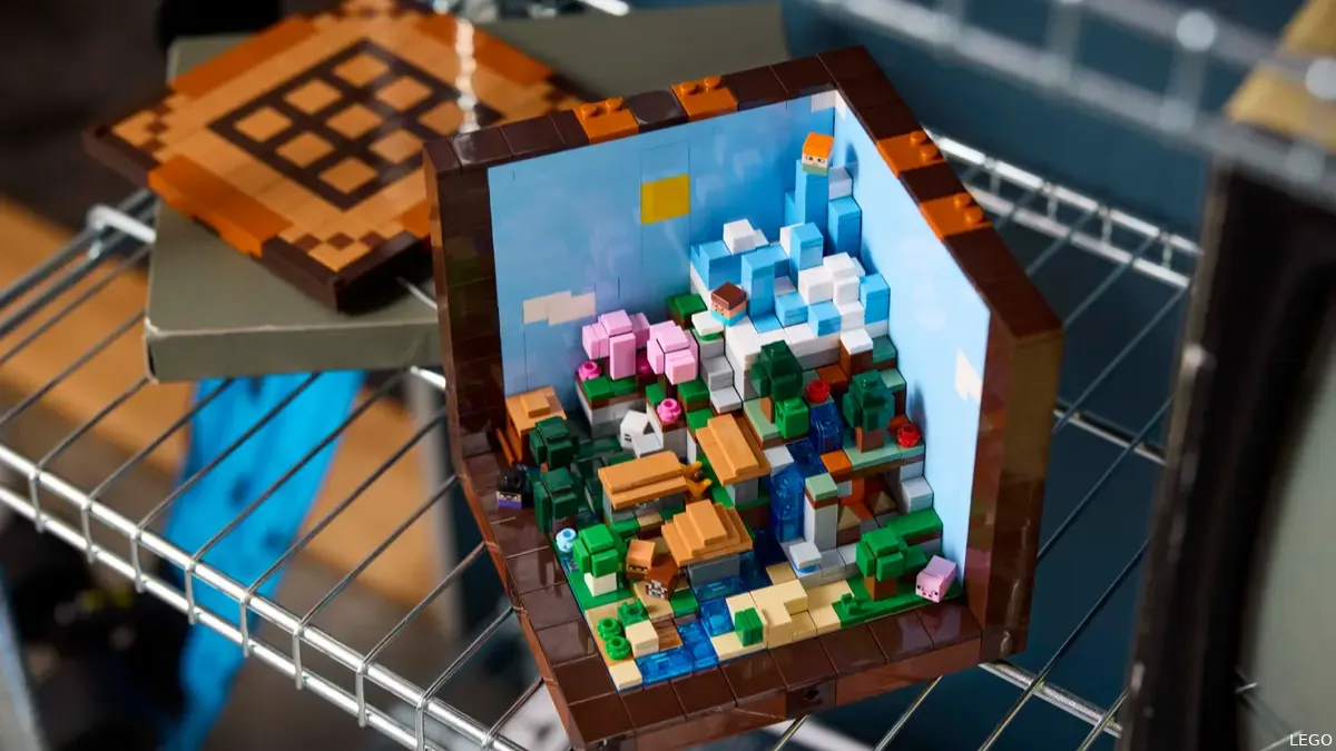 minecraft crafting table lego