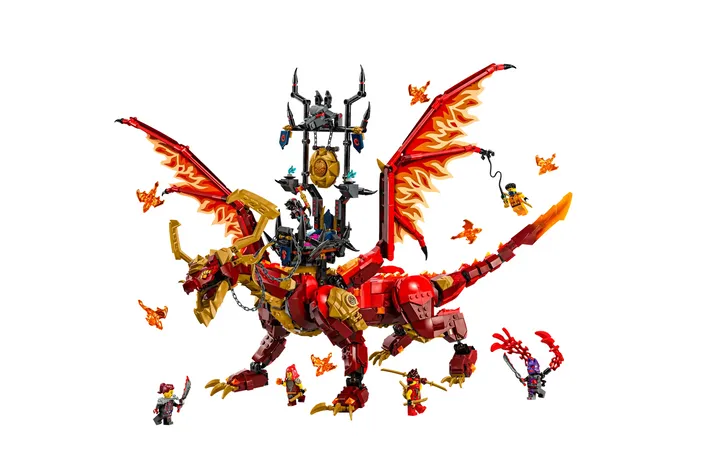 lego ninjago brondraak van beweging