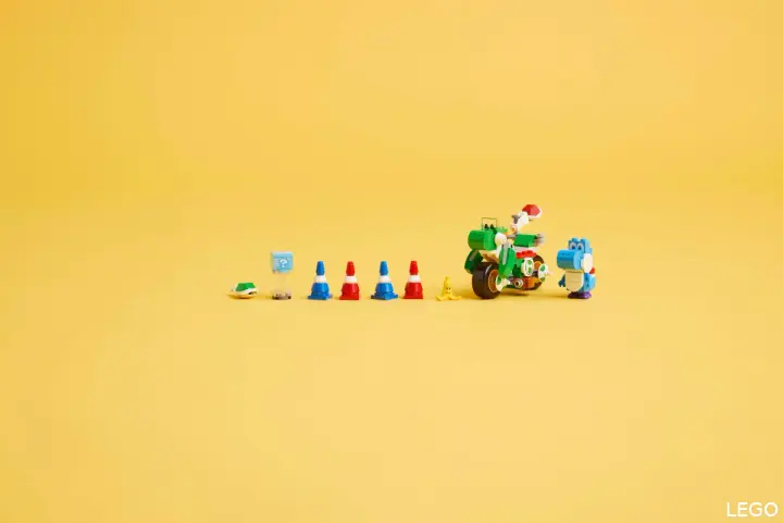 lego mario kart yoshi bike crosser
