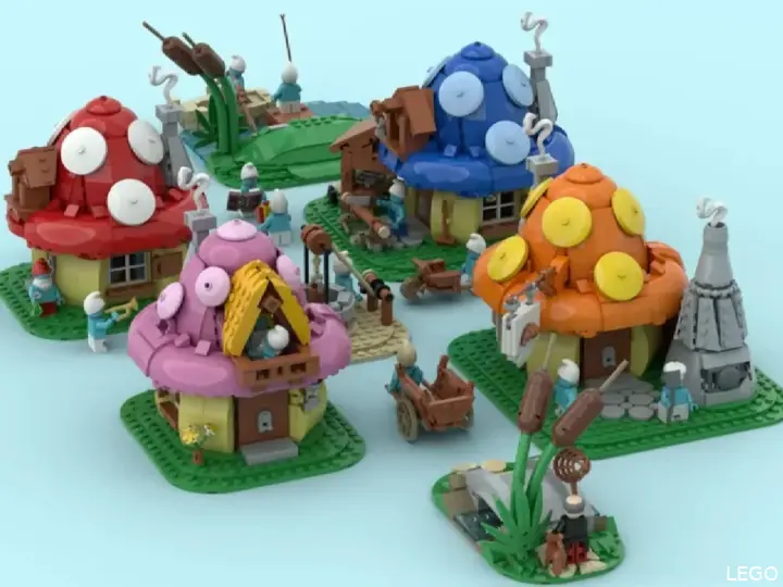 LEGO Ideas Smurf Village