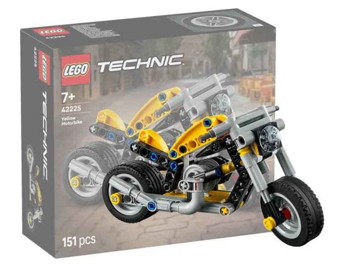 LEGO Technic 42225 Yellow Motorbike