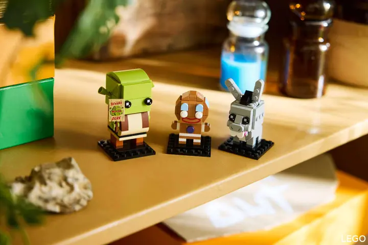 LEGO Brickheadz Shrek, Ezel en Peper