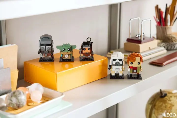 LEGO Brickheadz the mandalorian en grogu