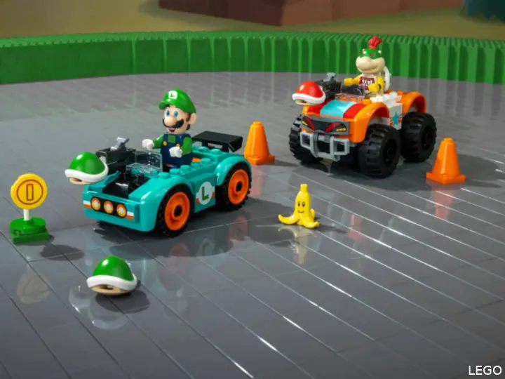 LEGO Super Mario 72056 Mario Kart – Luigi en Bowser Jr.'s race