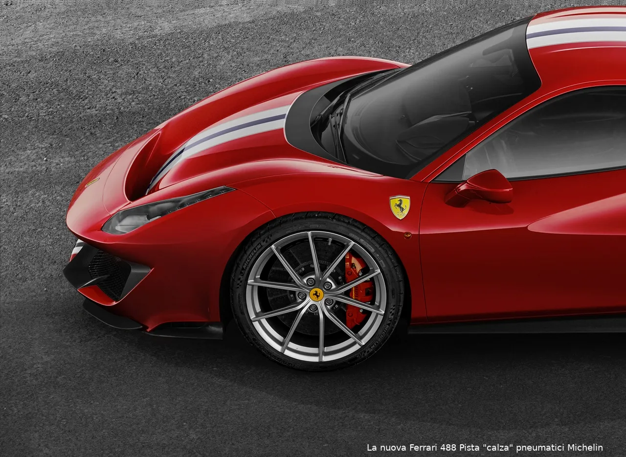 michelin ferrari 488 pista