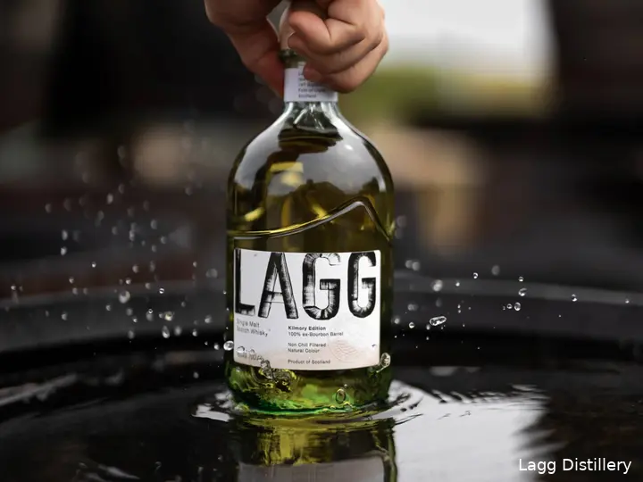 Lagg-fles en vat