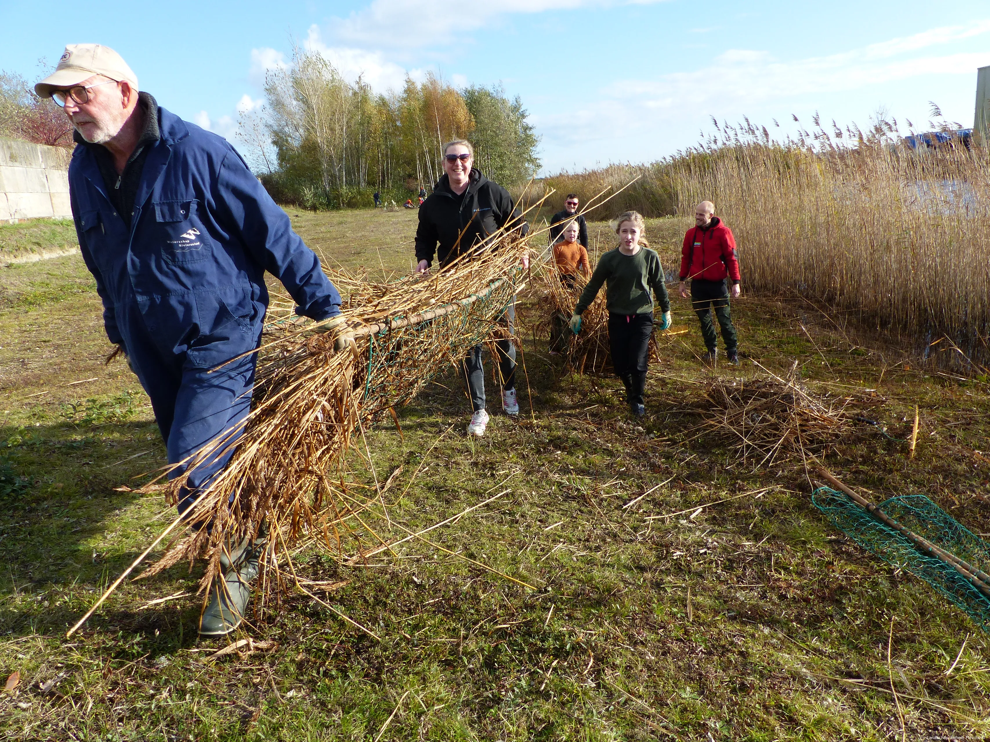 sjouwen met riet