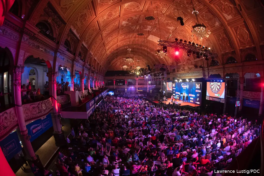 Der imposante Empress Ballroom ist seit 1994 regelmäßig Austragungsort des World Matchplay.