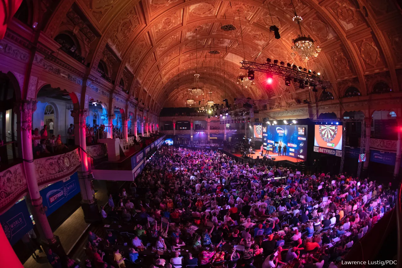 Der imposante Empress Ballroom ist seit 1994 regelmäßig Austragungsort des World Matchplay.