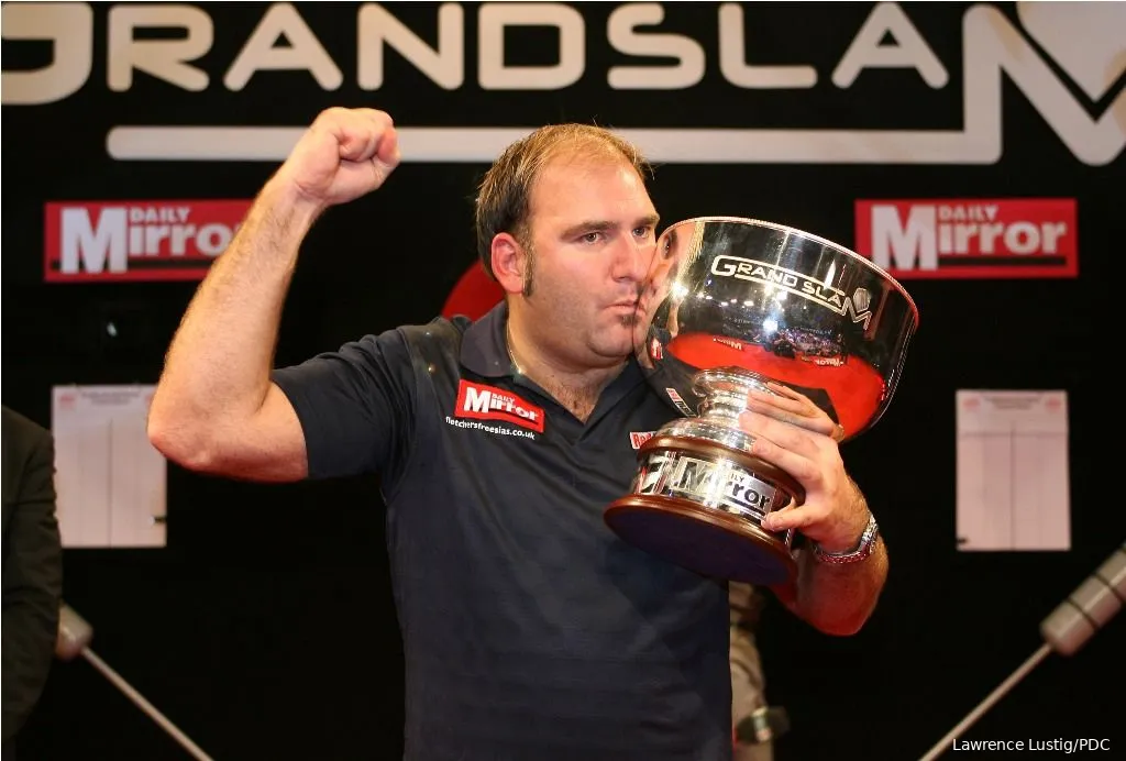 Scott Waites werd de enige BDO-winnaar van de Grand Slam of Darts in 2010