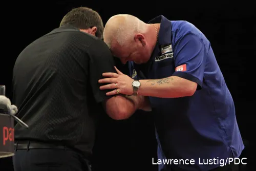 Wade en Thornton na hun ongelooflijke prestatie.