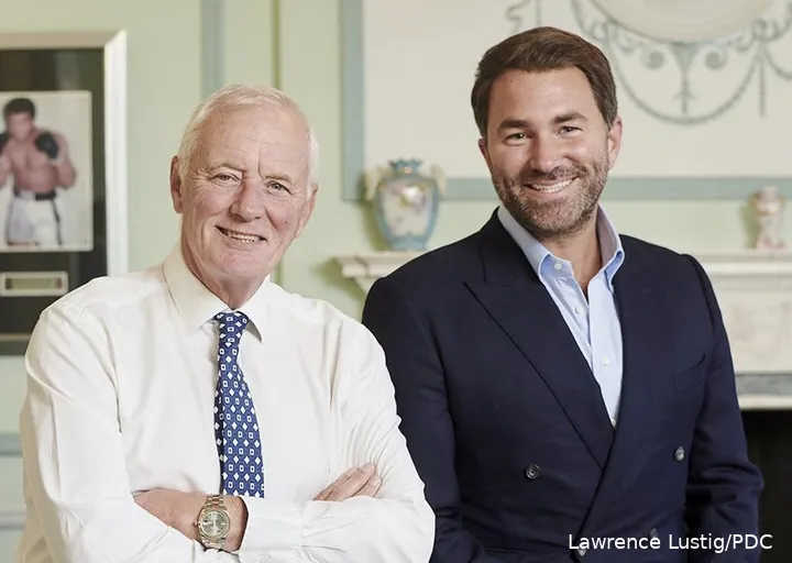 Father and son Barry and Eddie Hearn