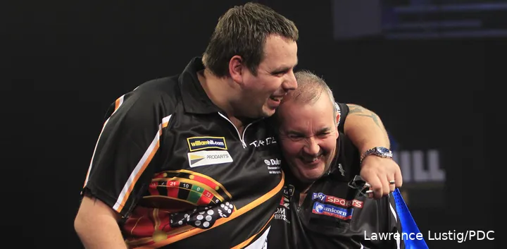 Taylor en Lewis zouden later ook een zeer succesvol duo worden voor Engeland op de World Cup of Darts.
