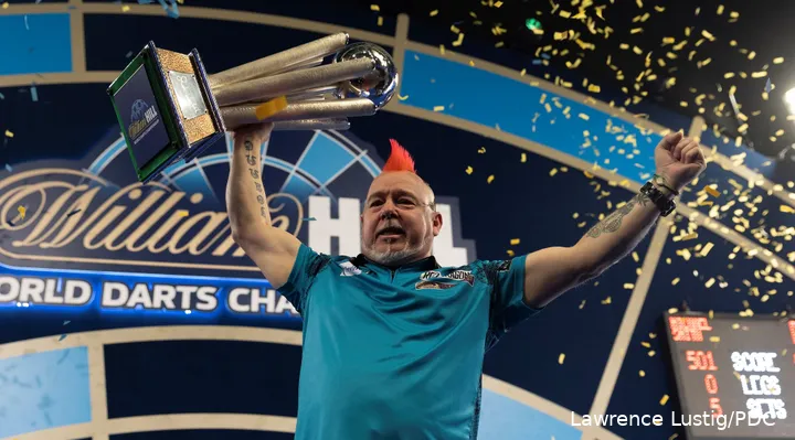 In 2022 trad Peter Wright in de voetsporen van landgenoten Jocky Wilson en Gary Anderson door als derde Schotse speler zijn tweede wereldtitel te pakken