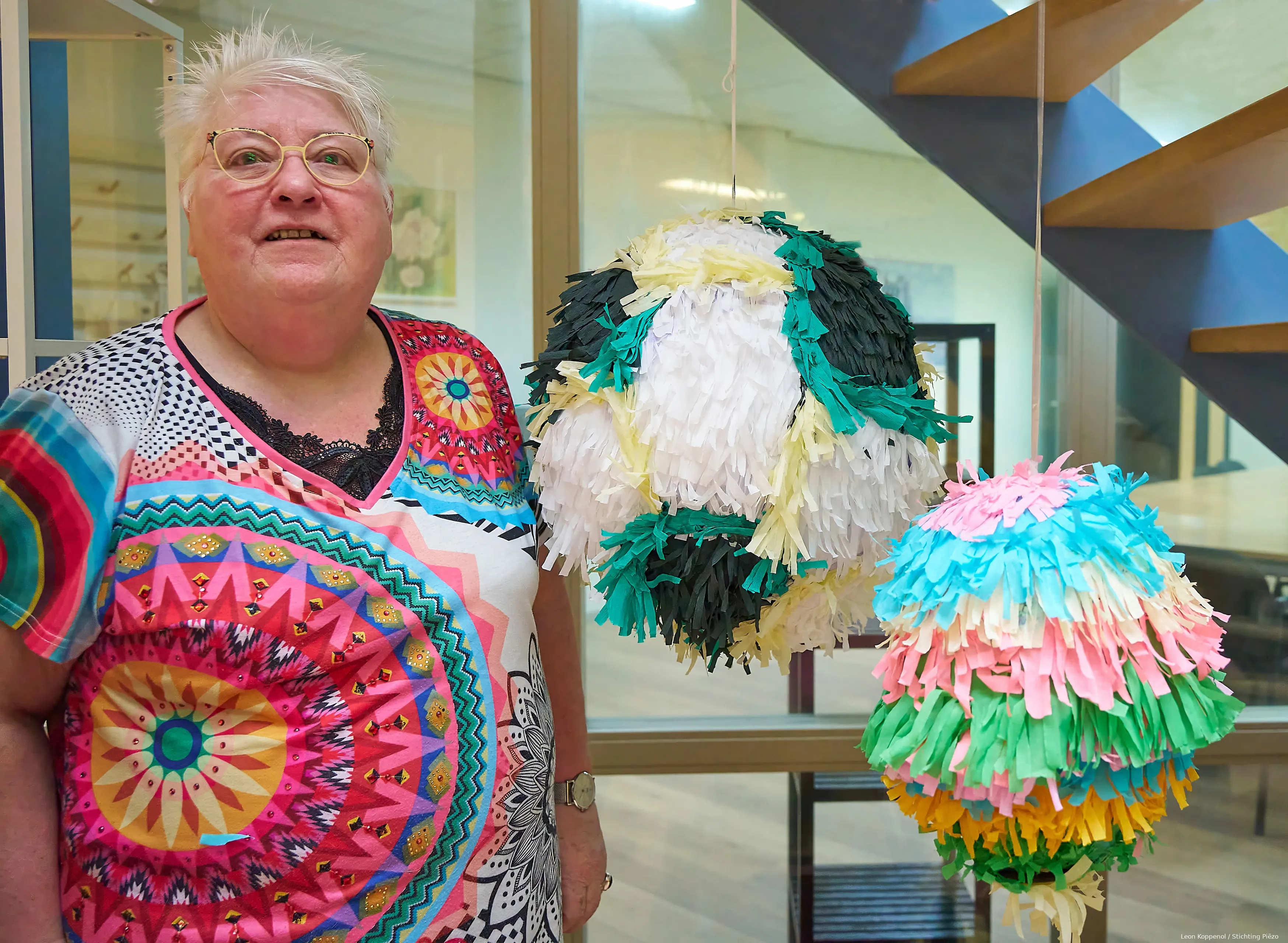 pinata bij de piezo ambachtenwerkplaats 2 fotograaf leon koppenol