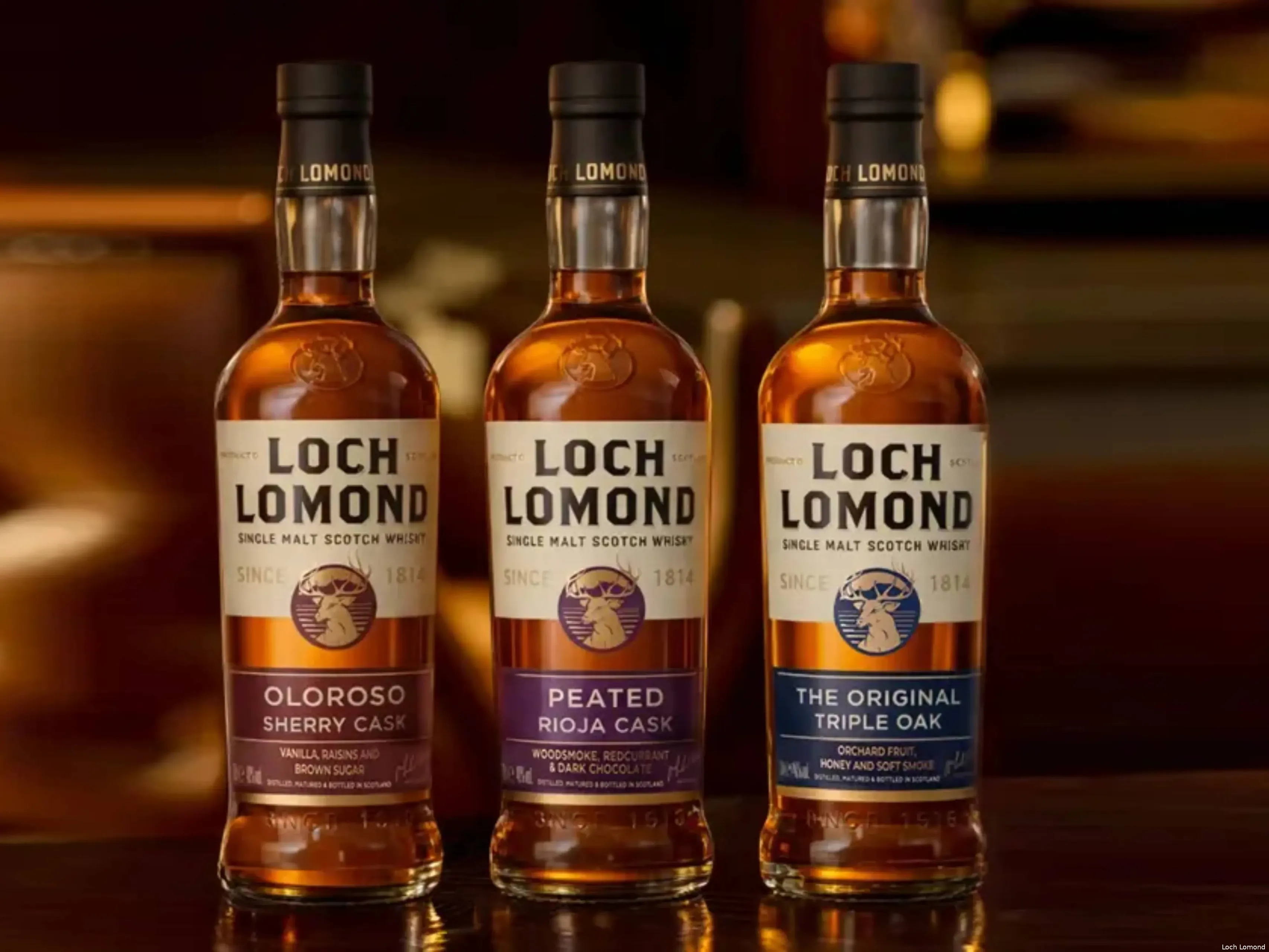 Loch Lomond trio whisky