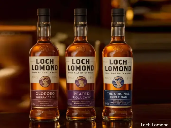 Loch Lomond whisky trio