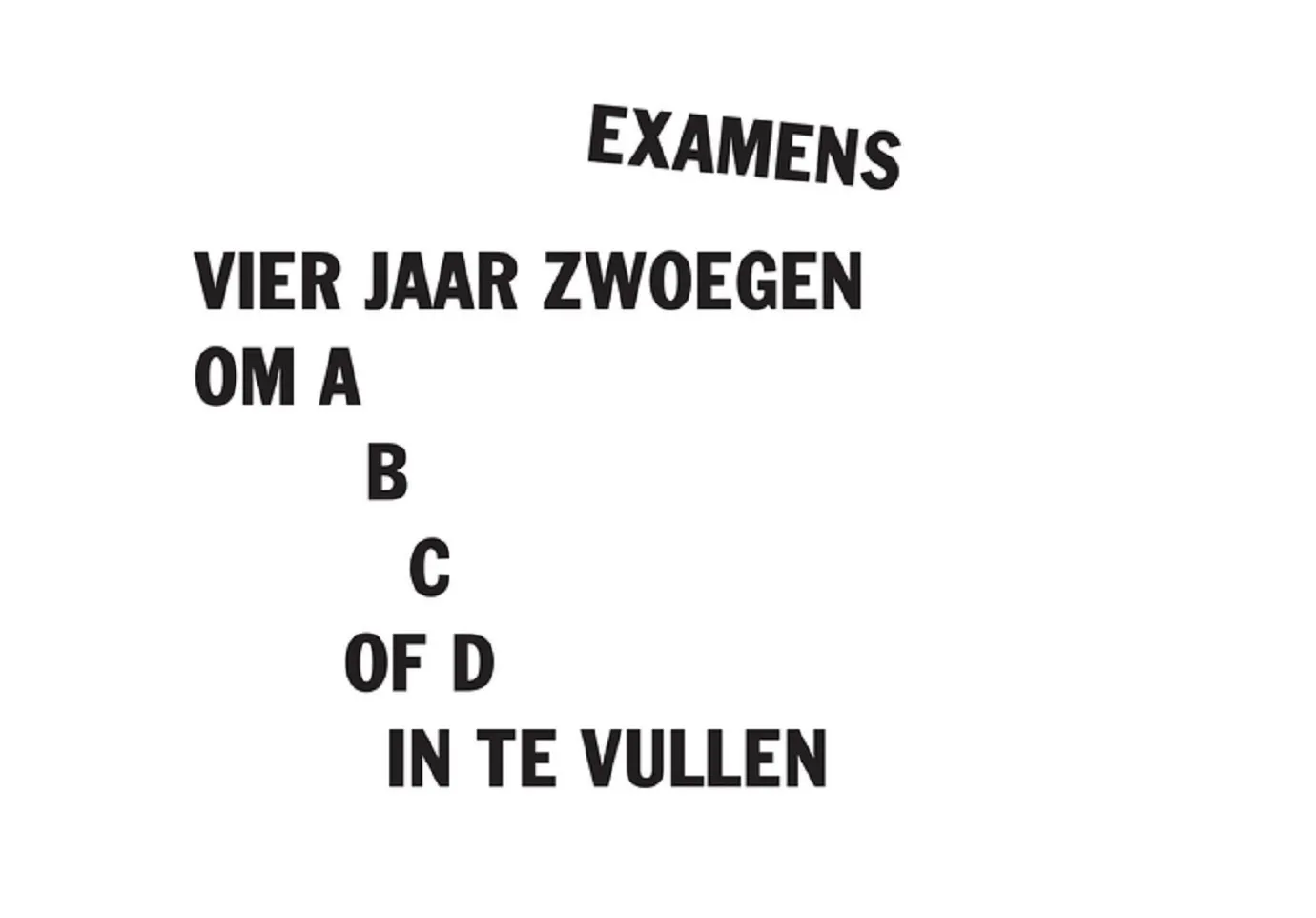 schoolexamens loesje