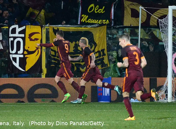 dzeko esulta carpi roma