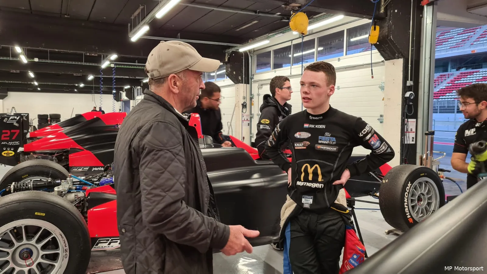 Rik Koen MP Motorsport garage