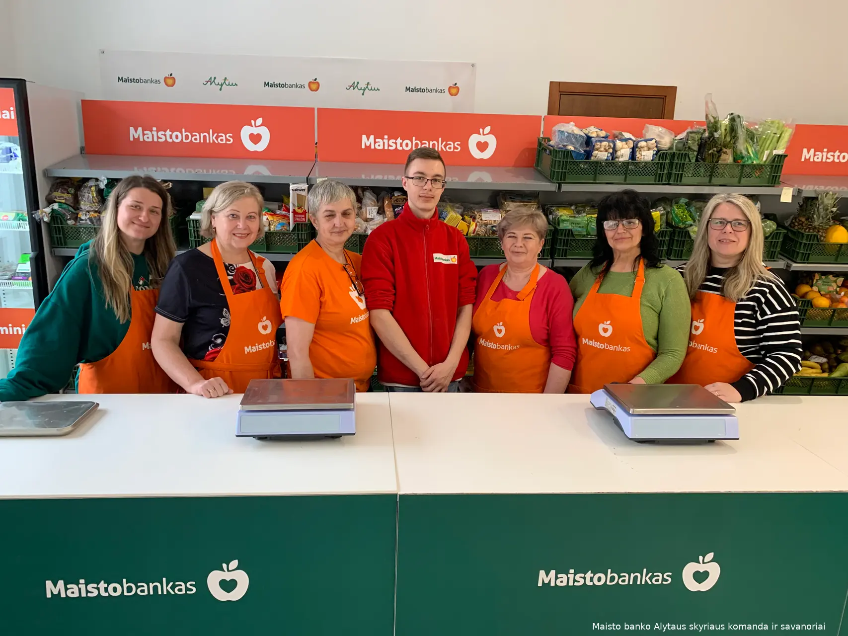maisto banko alytaus skyriaus komanda ir savanoriai