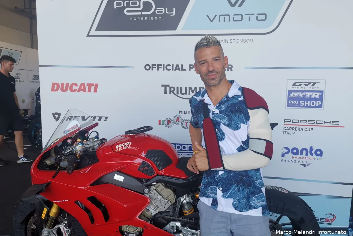 melandri infortunato