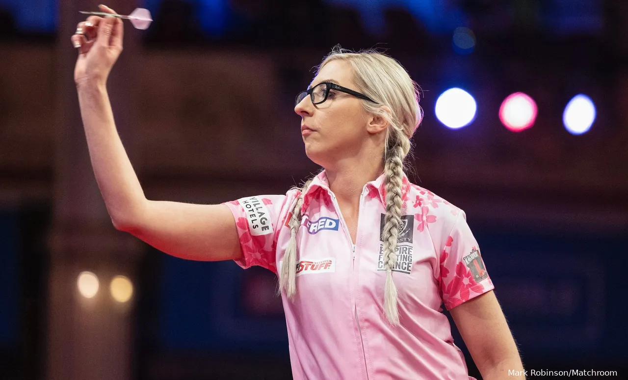 Sherrock in action at the recent Women's World Matchplay&nbsp;