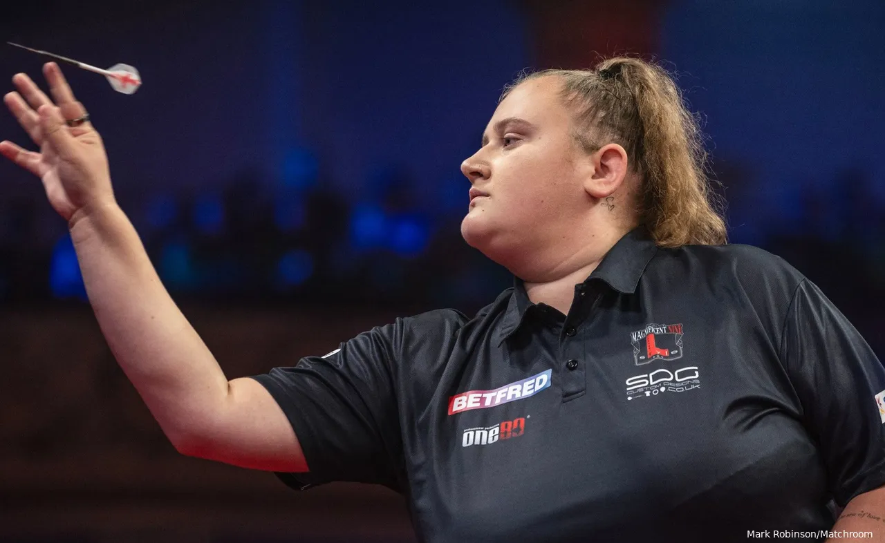 Beau Greaves in Aktion beim World Matchplay