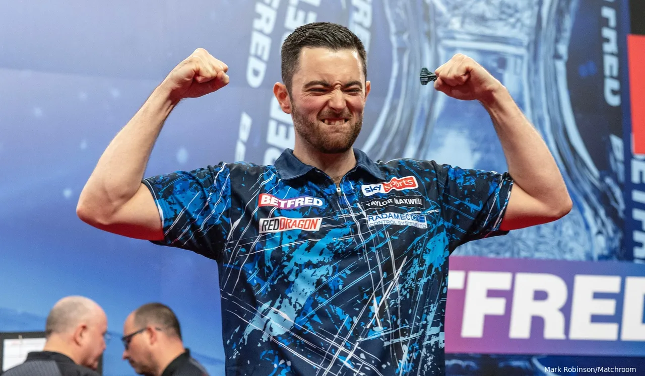 Luke Humphries nach seinem Sieg beim World Matchplay